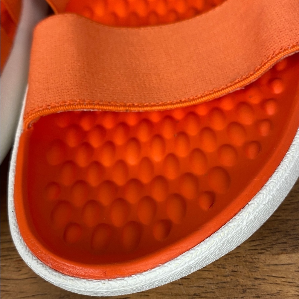 CROCS LiteRide Fresco Sling Back Vibrant Orange Strappy Sandals Sz 10 - Picture 9 of 14